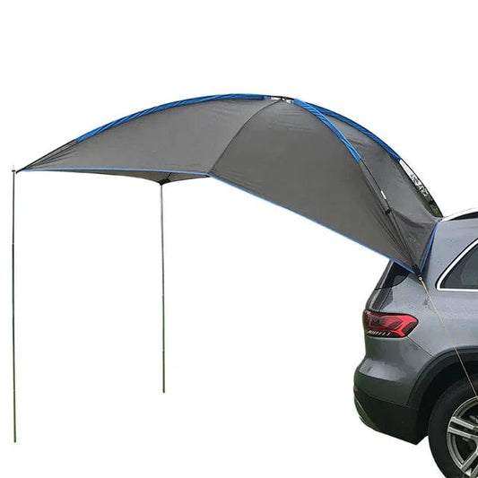 Rooftop Camping Simplified: Compact Cot and Small Car Tarp - Lightweight Comfort for Outdoor Enthusiasts