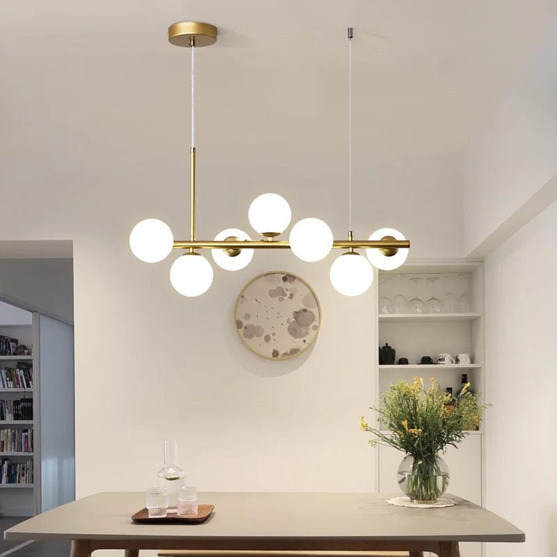 Stylish Illumination: Hanging Pendant Lamp - LED Chandelier for Kitchen, Living Room, and Dining Hall