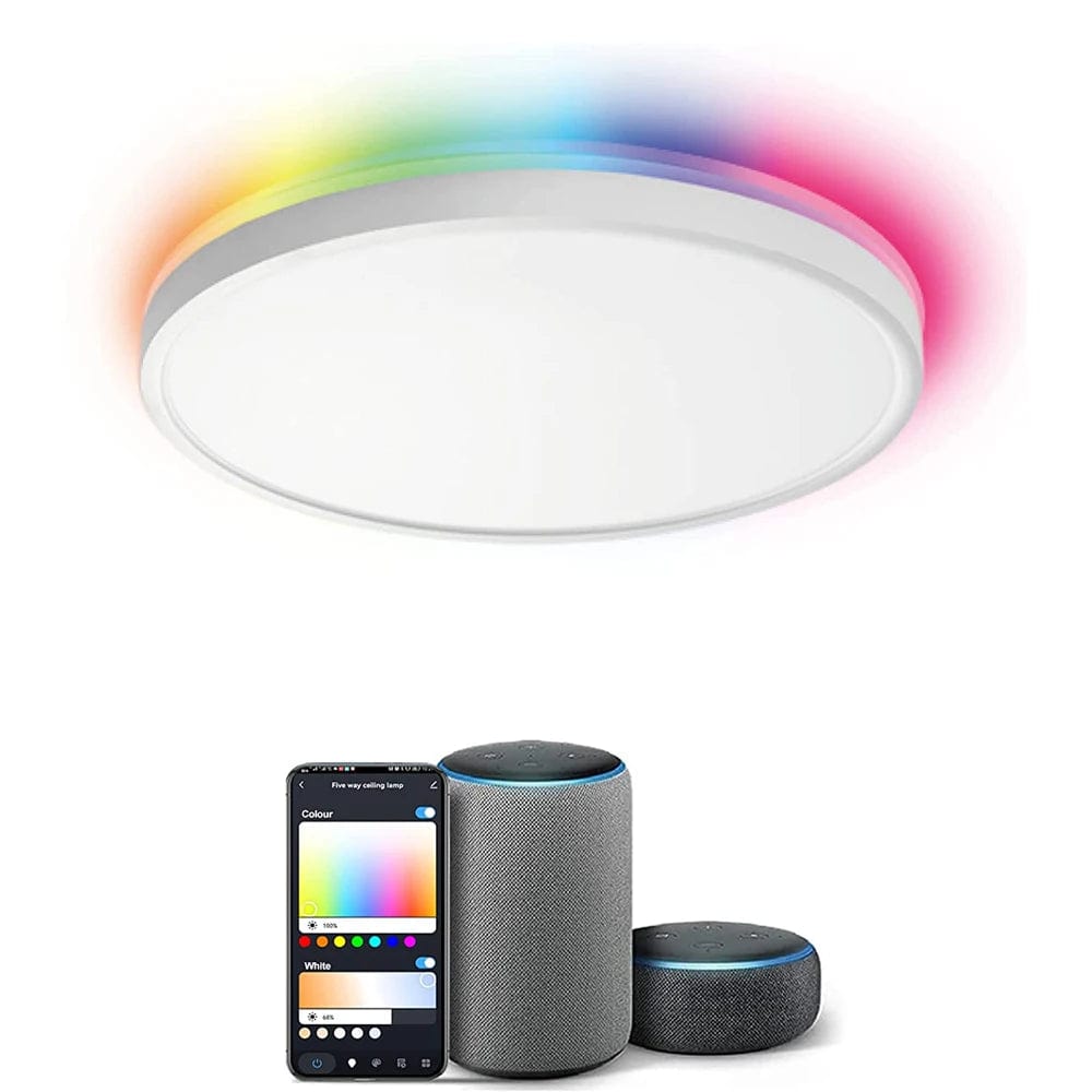 Music and Light in Harmony: Round Music Room Lights - Smart LED Ceiling Lamp with App Control for a Modern Home
