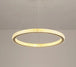 Nordic Elegance: Round Ring Pendant Light - Gold Chandelier for Bedroom, Living, and Dining Spaces