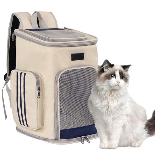 Dog Carrier Backpacks - Foldable Pet Carrier Backpack for Small Dogs, Puppies, and Cats