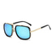 Fashion Designer Vintage Metal Frame Square Sunglasses for Men: Stylish Shades