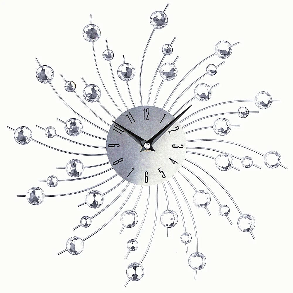 Nordic Crystal Diamond Wall Clock - A Fusion of Art and Functionality