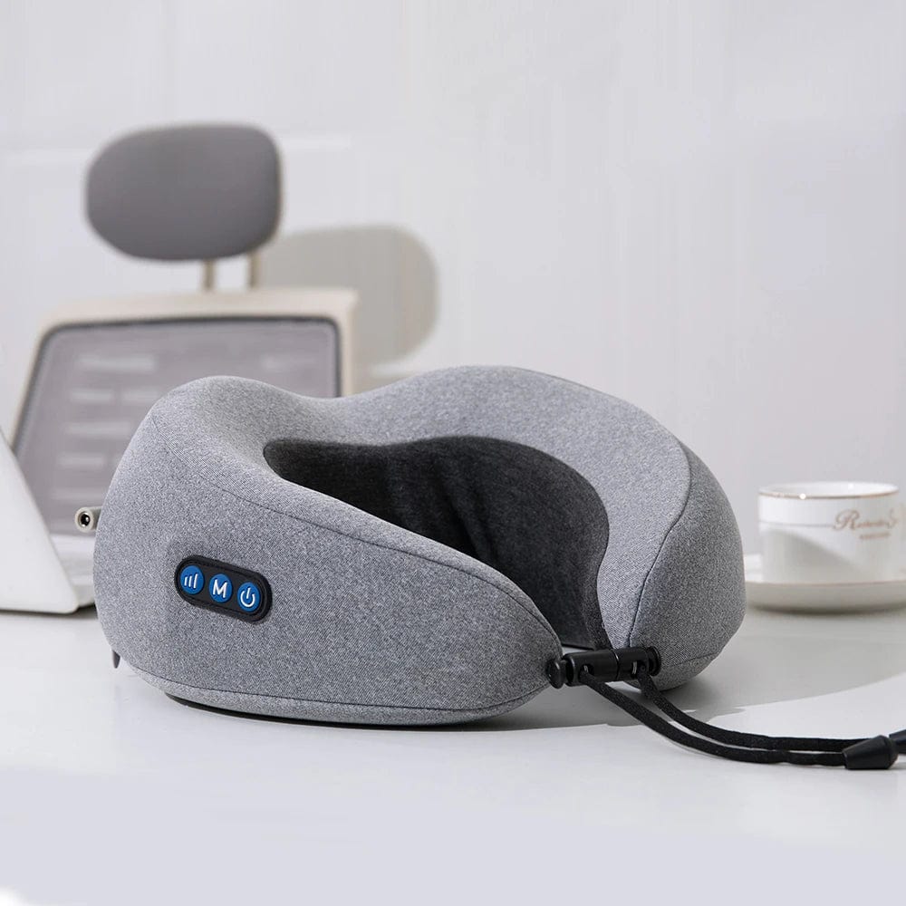Relax and Unwind: Electric U-shaped Massage Pillow with Kneading and Hot Compress