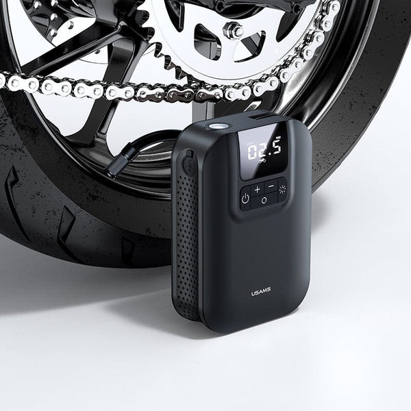 Elevate your tire inflation experience with the USAMS Rechargeable Portable 12V Tire Inflator