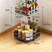 Stainless Steel Adjustable Shelf 3 Tier Organizers: 360-Degree Kitchen Storage Solution