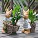 Charming Garden Companions: Resin Rabbit Landscape Furnishings for Your Outdoor Haven