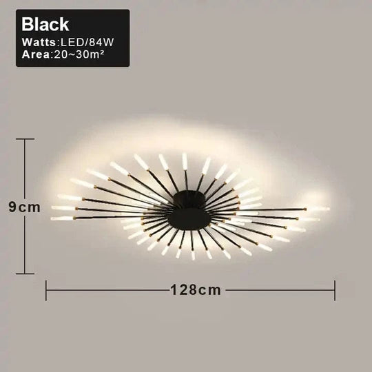 Modern Fireworks Led Ceiling Chandelier Lamp Indoor Lighting For Living Room Bedroom Home Decoration Kitchen Dining Table Light