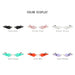 Fashion Rimless Cat Eye Sunglasses: Triangle UV400 Female Eyewear