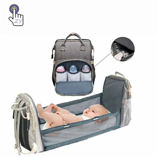 Organized Elegance: Waterproof Mommy Baby Bag with Stylish Design