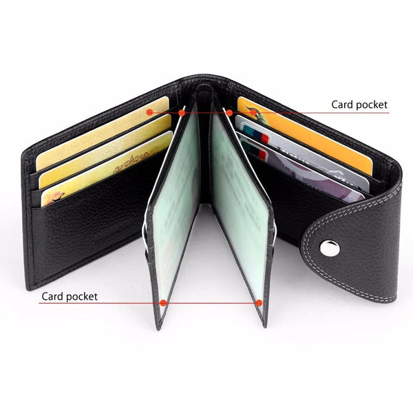 Functional Luxury: Williampolo Wallets Men's Genuine Leather Money Clamp Wallet