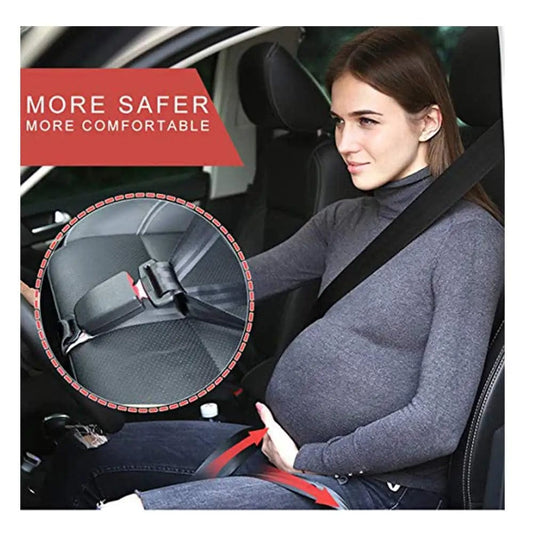 Pregnancy Support on the Go: Comfortable Seat Belt Adjuster for Expecting Mothers