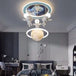 Whimsical Wonder: Moon Chassis Spaceman Ceiling Lamp - Modern Classic Decor for Kids' Rooms