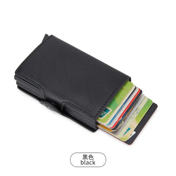 Secure Style Companion: RFID Blocking Credit Card Holder in Carbon Fiber Aluminium Wallet