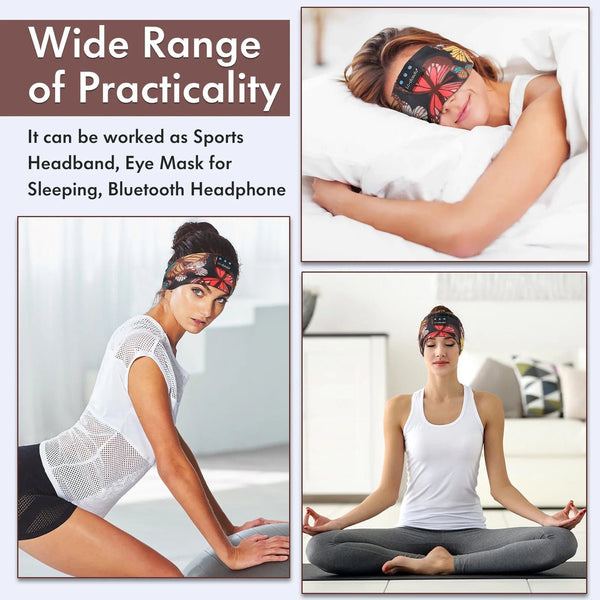 Wireless Bluetooth hair band sports hair band running Sports Headband Sleeping Eye Mask Earphones