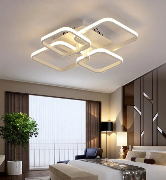 Ultra Thin Led Ceiling Lamp Dining Room Light Simple Nordic Living Room Lamp Rectangular Atmosphere Post-Modern Bedroom Lighting