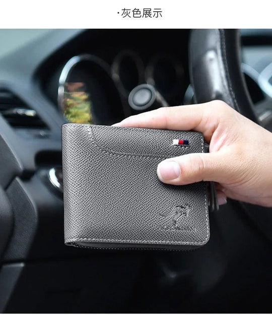 Luxury Redefined: Multifunction Card Holder in PU Leather - Slim RFID Blocking Wallet