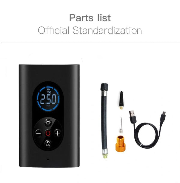 Wireless Mini Car Tire Inflator - Portable Wireless Air Compressor for Car and Bike Tires