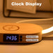 Natural Glow: Wood Table Lamp Offering 3 Brightness Levels and Wireless Convenience