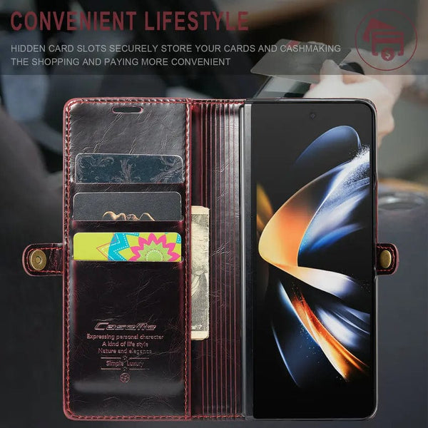 Zipper Smart Phone Case for Samsung Galaxy Z Fold 4