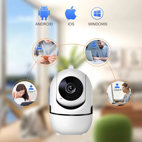 FHD 1080P WiFi Pet/Baby Monitoring Camera: Smart Tracking IP Surveillance