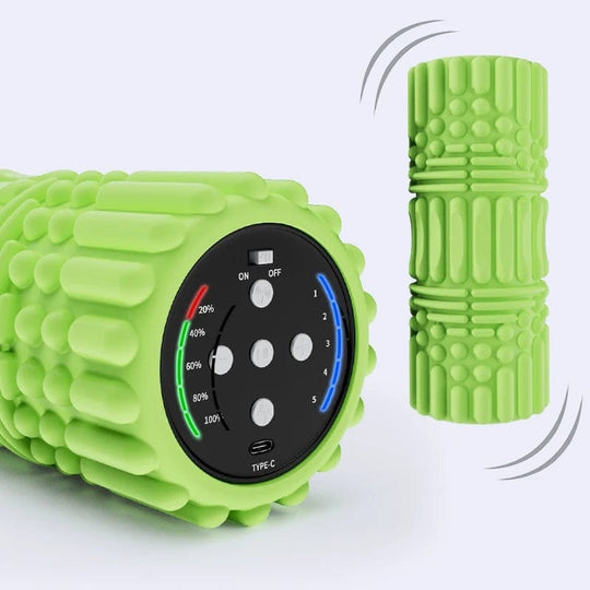 Portable Vibrating Foam Roller for Muscle Relief | Versatile 2-in-1 Roller for Yoga & Sports