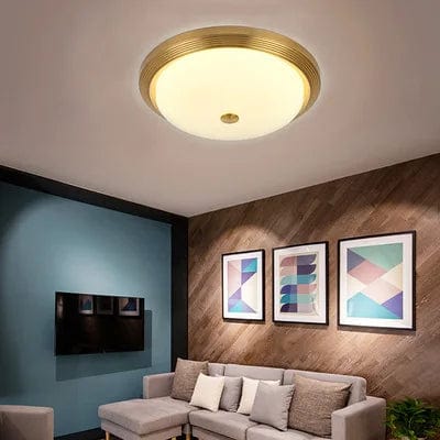 Nordic Gold Black LED Ceiling Dome Light for Modern Living Spaces