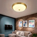 Nordic Gold Black LED Ceiling Dome Light for Modern Living Spaces
