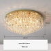 Luxurious Illumination: Round LED Ceiling Lamps - Crystal Luxury Lights for Bedrooms and Dining Rooms