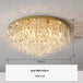 Luxurious Illumination: Round LED Ceiling Lamps - Crystal Luxury Lights for Bedrooms and Dining Rooms