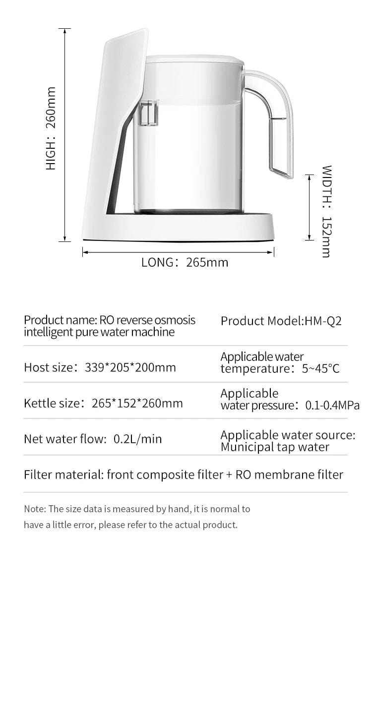 Hydration on Demand: Electric Purifier with Portable Dispenser Pump and Reverse Osmosis System