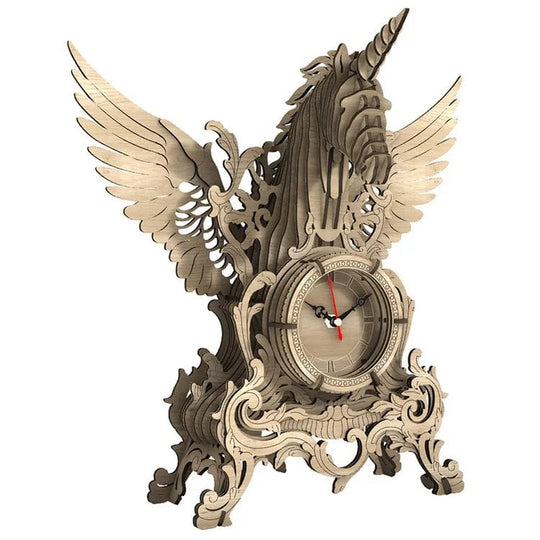Decorate with Time: Vintage-inspired Wooden Puzzle Clock with a Grand Pendulum