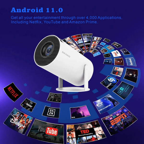 Ultimate Portable Smart 4K Android Mini Home Theater LCD Projector