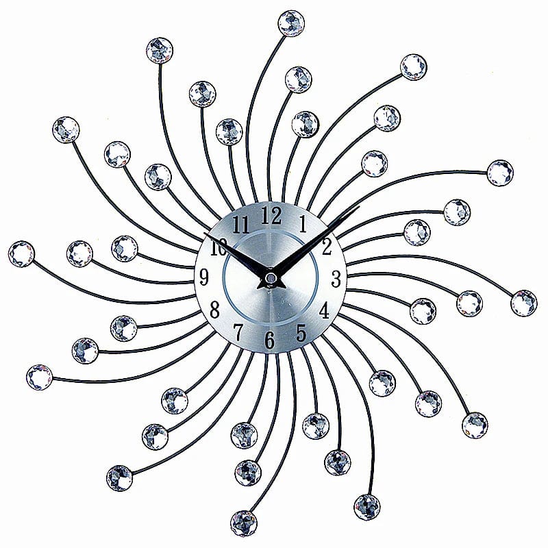 Nordic Crystal Diamond Wall Clock - A Fusion of Art and Functionality