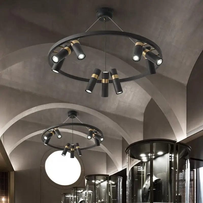 Nordic Home Decor Pendant Lamp - Modern Black LED Hanging Light for Dining Rooms