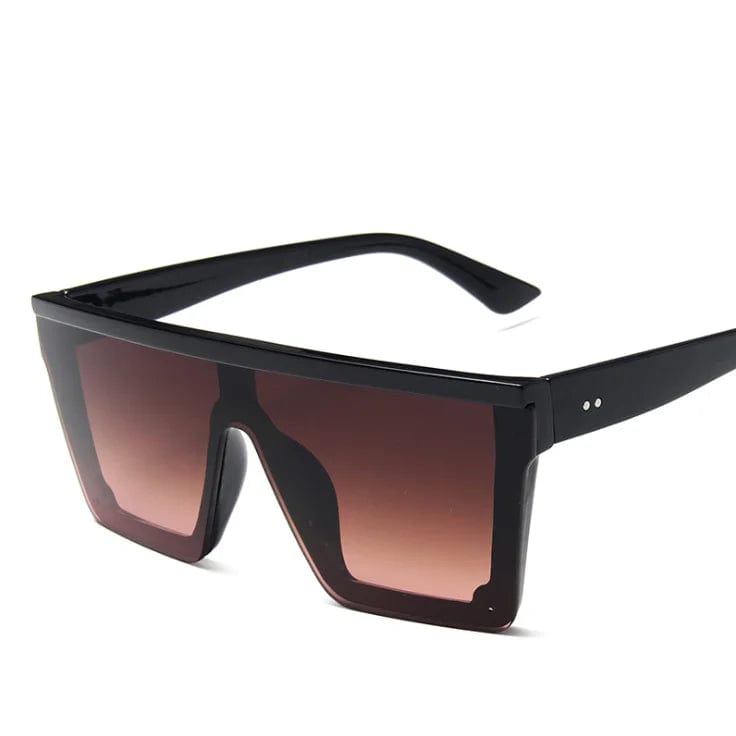 Luxury Designer Retro Classic Oversized Square Sunglasses with Big One-Piece Lenses: Shades for Men and Women