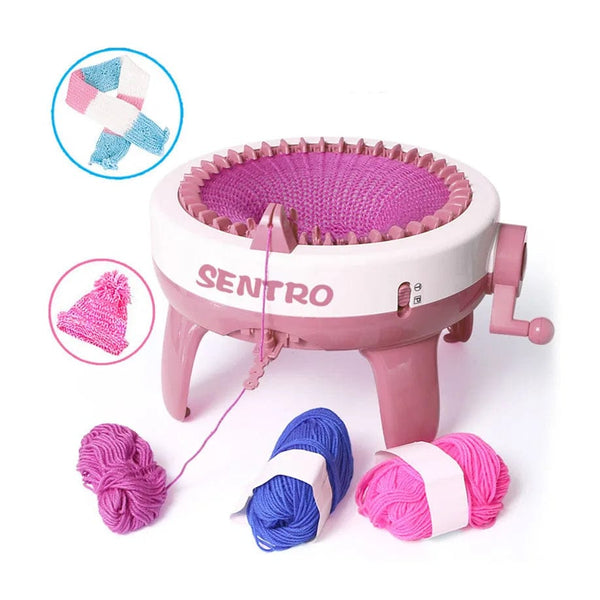 Kids DIY Hand Wool Weaving Knitting Machine Toy: 40 Pins