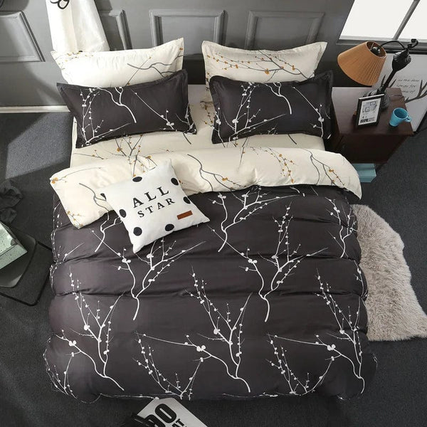 Serenity in Velvet: Transform Your Sleep Sanctuary with our Aloe Vera Cotton Luxury Bedding Set