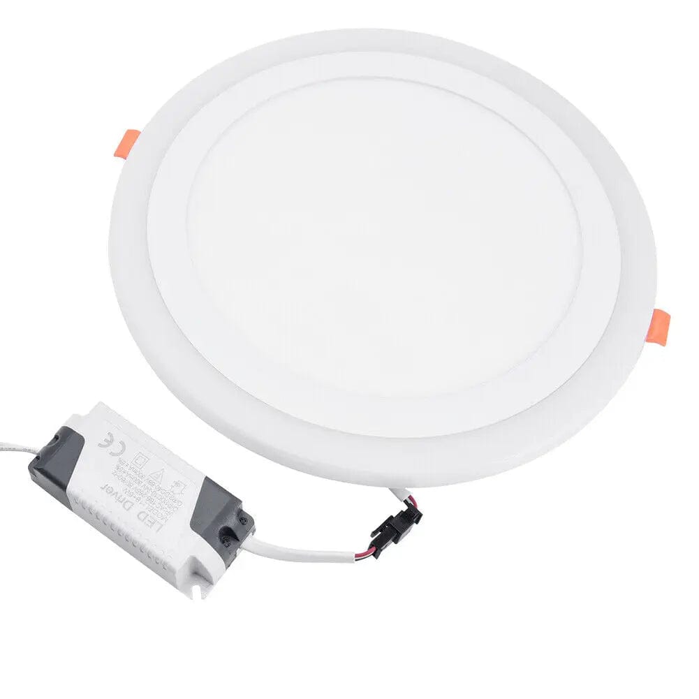 Experience Radiance Redefined: Ultra-Thin Two-Color Round LED Ceiling Light – 6W/12W/18W Dimmable Panel Light