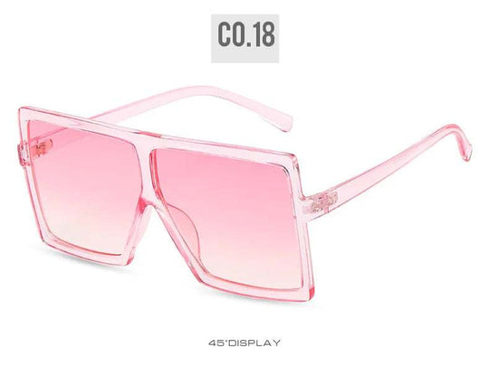 Luxury Fashion: Trendy Designer Oversized Square Sunglasses with Big Frames for Ladies