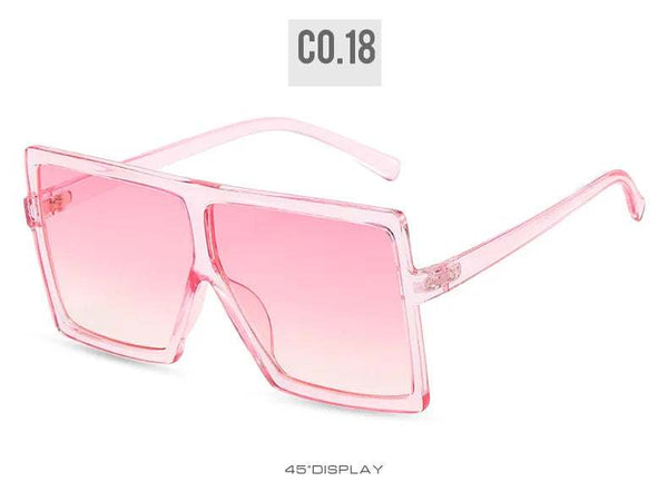 Luxury Fashion: Trendy Designer Oversized Square Sunglasses with Big Frames for Ladies