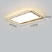 Clean Elegance: Living Room Ceiling Lights - Rectangular LED Lamp for Simple and Stylish Home Illumination