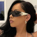 Luxury Rimless Sunglasses: Retro Cutting Lens, Gradient Shades for Men and Women