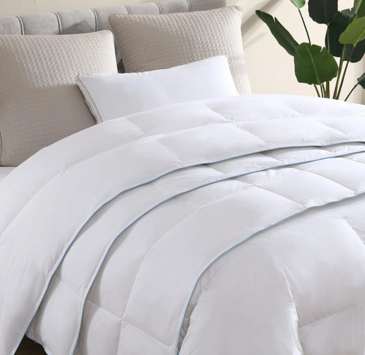 Plush Serenity: Experience Opulent Rest with GAGA's 60% White Duck Down Comforter Quilt