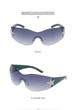 Luxury Rimless Sunglasses: Retro Cutting Lens, Gradient Shades for Men and Women