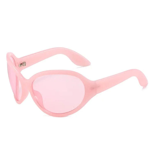 Fashion Female Sun Glasses: Oversized Big Frame Mirror Eyewear for Women