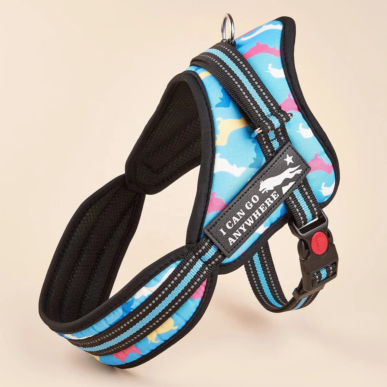 Fashion Meets Function: RIBBONS Adorned No Pull Dog Harness for Training Bliss