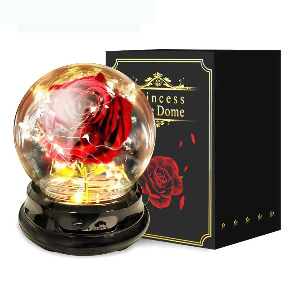 Forever in Bloom: Home Decor Valentine Rose Lamp Gift - LED Light String Perfection