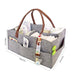 Diaper Caddy and Wet Bag Foldable Felt Storage Bag - Felt Diaper Caddy