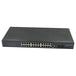 Tenda Metal Case Gigabit 24-Port Managed Ethernet Switch - High-Speed Desktop Network Switch